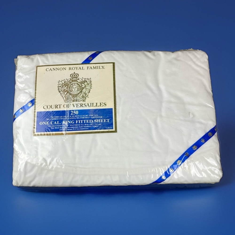 VTG Court of Versailles Cannon Royal Family California King Fitted Sheet NEW